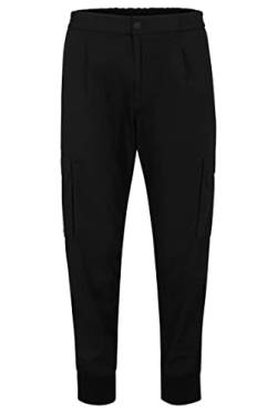 HUGO Herren Glavin232W Slim-Fit Cargohose aus strukturierter Stretch-Baumwolle Schwarz 46 von HUGO