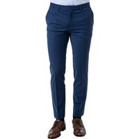 HUGO Herren Hose blau Schurwoll-Stretch Slim Fit von HUGO