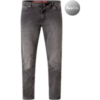 HUGO Herren Jeans grau Baumwolle Slim Fit von HUGO