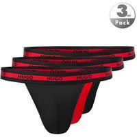 HUGO Herren Jockstraps rot Baumwolle unifarben von HUGO