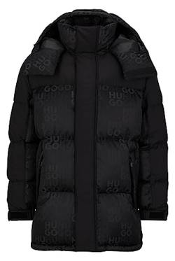 HUGO Herren Melmus2341 Coat, Black1, S EU von HUGO