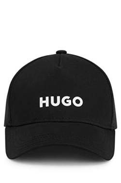 HUGO Herren Men-X 582-R Cap aus Baumwoll-Twill mit dreidimensionalem Logo Schwarz Stck von HUGO