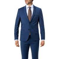 HUGO Herren Sakko blau Schurwoll-Stretch Slim Fit von HUGO