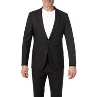 HUGO Herren Sakko schwarz Schurwolle Slim Fit von HUGO