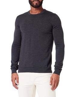 HUGO Herren San Cedric-m1 Knitted Sweater, Dark Grey23, XL EU von HUGO
