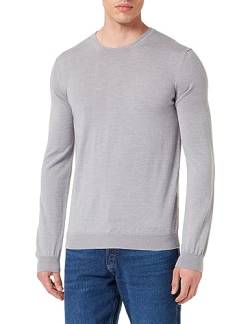 HUGO Herren San Cedric-m1 Knitted Sweater, Silver47, M EU von HUGO