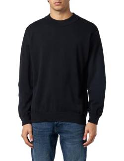 HUGO Herren San Matia-c Knitted Sweater, Black1, L EU von HUGO