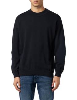 HUGO Herren San Matia-c Knitted Sweater, Black1, XL EU von HUGO