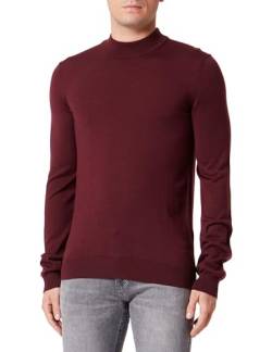 HUGO Herren San Matteo-m Knitted Sweater, Dark Red604, M EU von HUGO