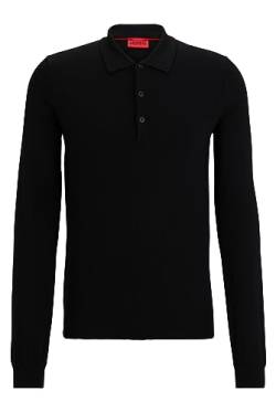HUGO Herren San Pepe-m Knitted Sweater, Black1, XL EU von HUGO