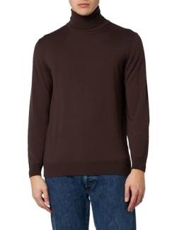 HUGO Herren San Thomas-m Knitted Sweater, Dark Brown201, XL EU von HUGO