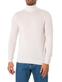 HUGO Herren San Thomas-m Knitted Sweater, Open White118, XL EU von HUGO