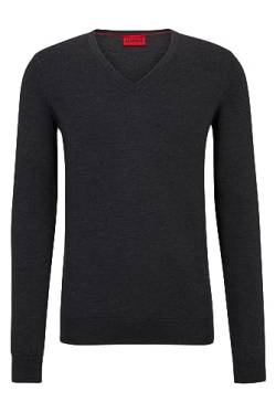 HUGO Herren San Vredo-m Knitted Sweater, Dark Grey23, S EU von HUGO