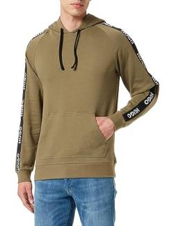 HUGO Herren Sporty Logo Hoodie Loungewear Sweatshirt, Open Green, XL EU von HUGO