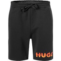 HUGO Herren Sweatshorts schwarz Baumwolle von HUGO