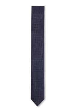 HUGO Herren Tie cm 6 Krawatte aus Seide mit durchgehendem Jacquard-Muster Dunkelblau Stck von HUGO