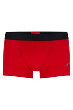 HUGO Herren Trunk Excite Boxershorts aus Stretch-Baumwolle mit mittlerer Bundhöhe und handgeschriebenem Logo Rot XL von HUGO