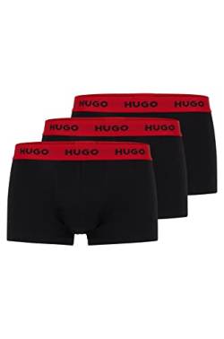 HUGO Herren Trunk Triplet Pack Boxershorts, Black2, S EU von HUGO