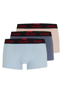 HUGO Herren Trunk Triplet Pack Trunk, Light/Pastel Pink681, XL von HUGO
