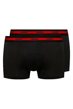 HUGO Herren Trunk Twin Pack Boxershorts, Black1, S EU von HUGO