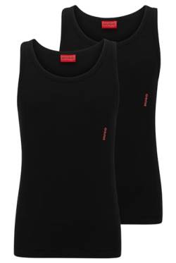 HUGO Herren Twin Pack Tank Top, Black1, M EU von HUGO