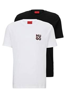 HUGO Herren dimento Doublepack T-Shirt, Open Miscellaneous960, M EU von HUGO