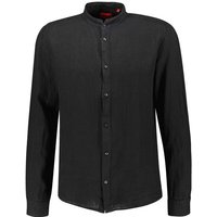 HUGO Langarmhemd Herren Leinenhemd ELVORY Slim Fit (1-tlg) von HUGO
