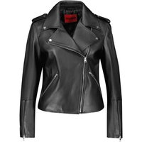 HUGO Lederjacke Damen Bikerjacke aus Leder LUJANA von HUGO