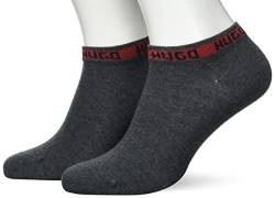 HUGO Men's 2P AS Tape CC Ankle Socks, Medium Grey31, 40-46 von HUGO