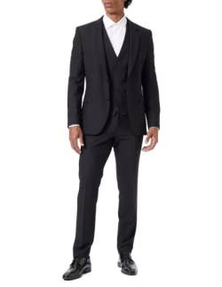 HUGO Men's Arti/Hesten222V1X Business Suit Pants Set, Black1, 44 von HUGO