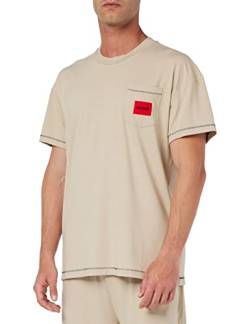 HUGO Men's Blend Pyjama_T_Shirt, Light Beige274, XL von HUGO