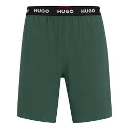 HUGO Men's Linked Pant Pyjama_Short, Dark Green307, L von HUGO