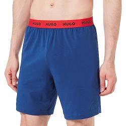 HUGO Men's Linked Pant Pyjama Short, Navy417, S von HUGO