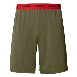 HUGO Men's Linked Pant Pyjama Short, Open Green345, M von HUGO