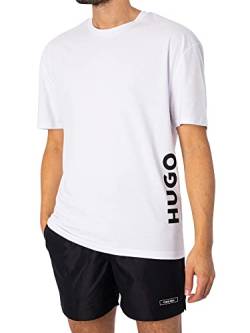 HUGO Men's RN Relaxed Beach_T_Shirt, Open White110, XXL von HUGO