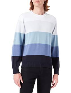 HUGO Men's Stripo Knitted-Sweater, Light/Pastel Blue451, XL von HUGO