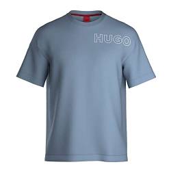 HUGO Men's Unite Pyjama_T_Shirt, Light/Pastel Blue451, M von HUGO