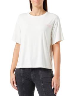 HUGO Pyjama T Shirt Damen,Open White110,XS von HUGO