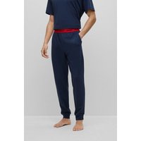 HUGO Pyjamahose Linked Pants mit kontrastfarbenen Logo-Elastikbund von HUGO