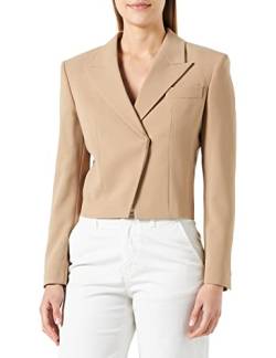 HUGO Women's Aneres Jacket, Light/Pastel Brown232, 36 von HUGO