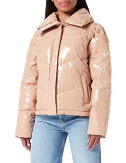 HUGO Women's Farylina-1 Outerwear_Jacket, Light/Pastel Brown232, S von HUGO