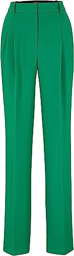 HUGO Women's Havira Trousers, Medium Green311, 34 von HUGO