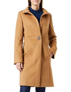 HUGO Women's Melines Coat, Open Brown245, 36 von HUGO
