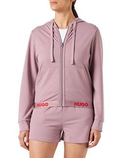 HUGO Women's Sporty Logo Loungewear_Jacket, Light/Pastel Purple530, S von HUGO