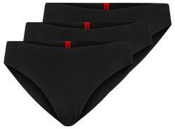 HUGO Women's Triplet C.Cut Brief, Black1, M von HUGO