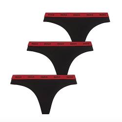 HUGO Women's Triplet Micro Thong, Black2, s von HUGO