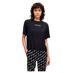 HUGO Women's Unite Pyjama_T_Shirt, Black1, x_s von HUGO