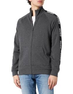 Hugo Herren Sporty Logo Jacketzp Loungewear, Open Grey61, XL EU von HUGO