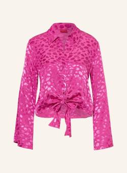 Hugo Satinbluse Errika pink von HUGO