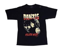 Danzig Killer Wolf Mens Fashion Tops T Shirt Black 3XL von HUIAN